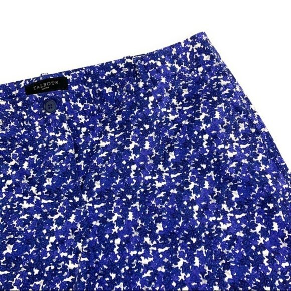 Talbots Signature Capris in Blue Floral - Picture 2 of 5